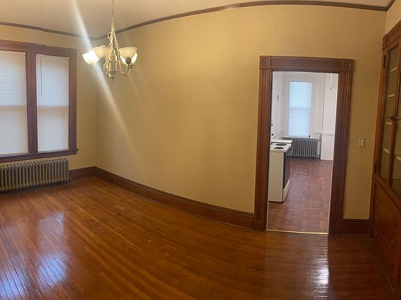 Dining room with built-in cabinets and drawers