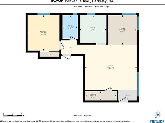 3rd image of 2501 Benvenue Ave APT 5