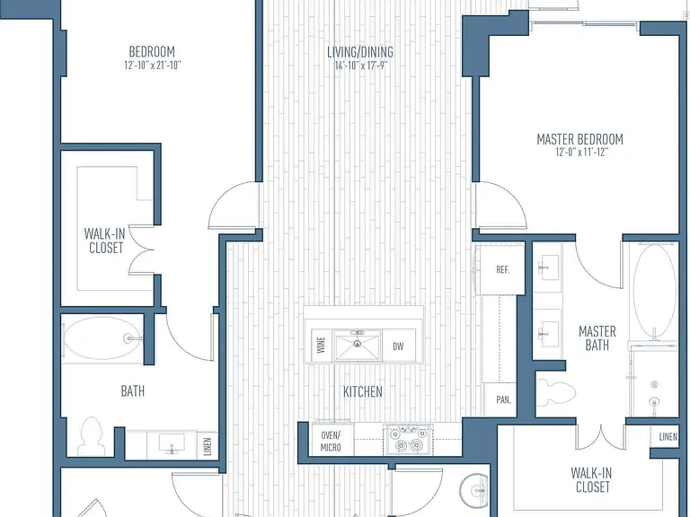 One Hermann Place - B10 - 2.5 Beds - 2.5 Baths - 1434 Sq. ft.