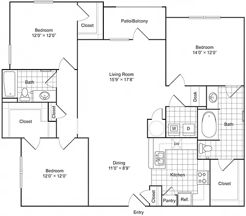 Floor plan C1