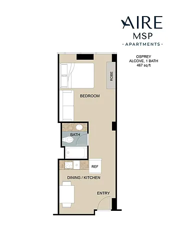 Floor plan Osprey | Furnished
