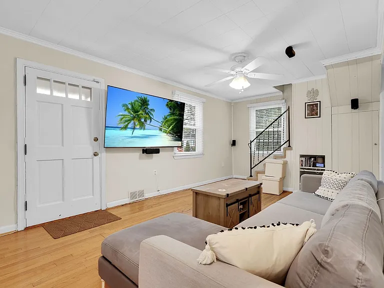 Living Room with wall TV