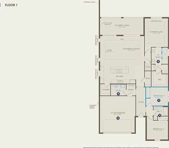 Palmary Floor Plan, Quick Move-in Home, Floor 1