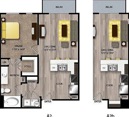A2 floor plan The Scenic at River East