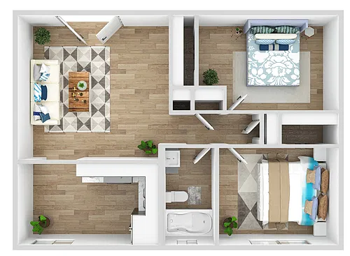 Floor plan Two Bedroom