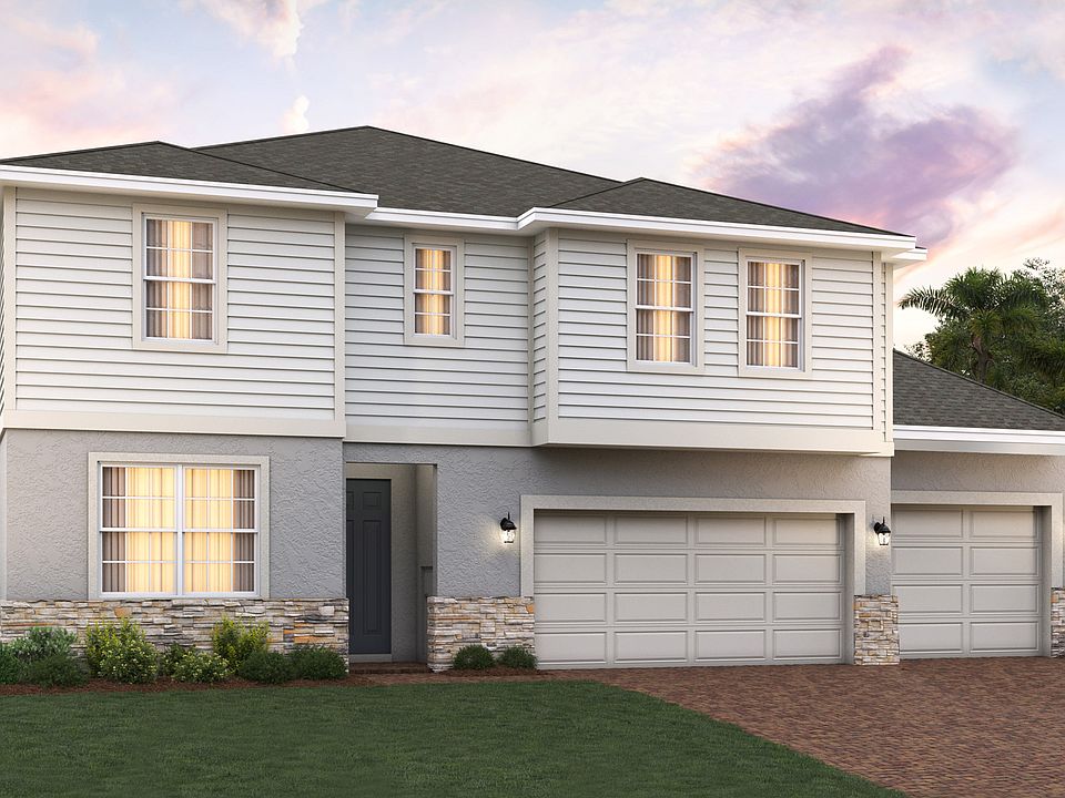 Sims 3-car elevation 1 with optional stone