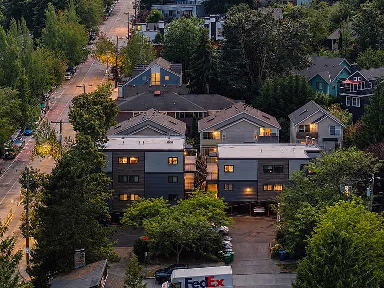 Exterior condo building
