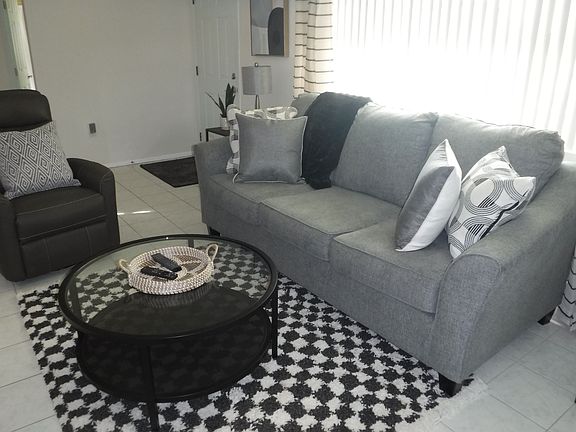 Living Room with new sofa
