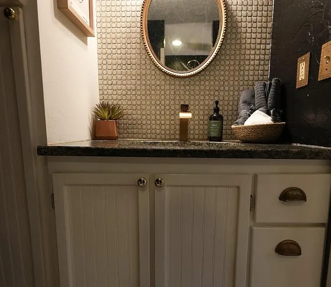 First full bathroom off of kitchen
