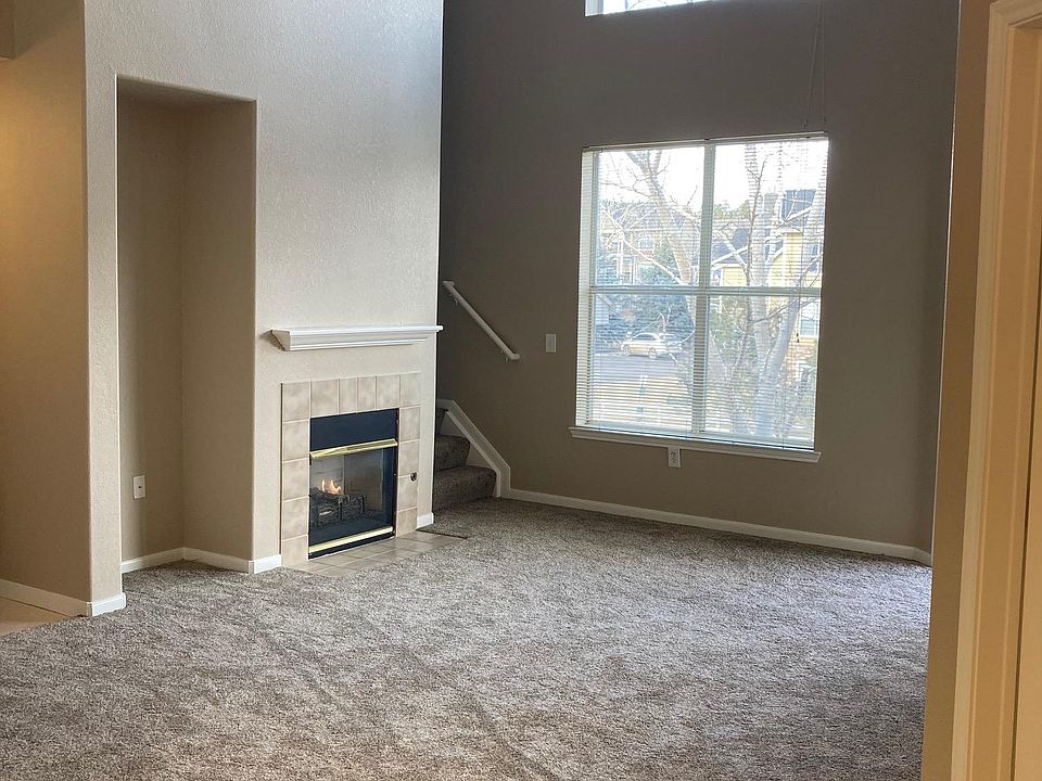 Living room with vaulted ceilings