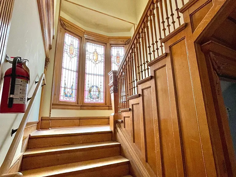 Interior stairs to apartment