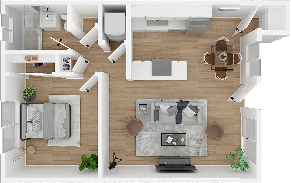 Floor plan One Bedroom