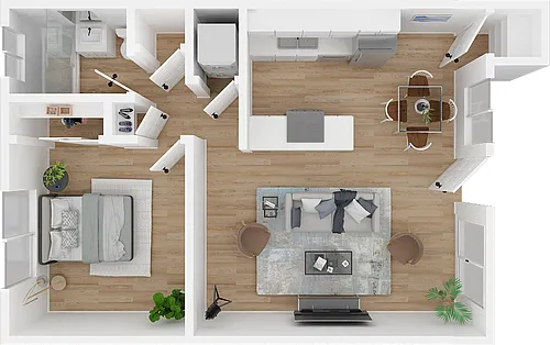 Floor plan One Bedroom