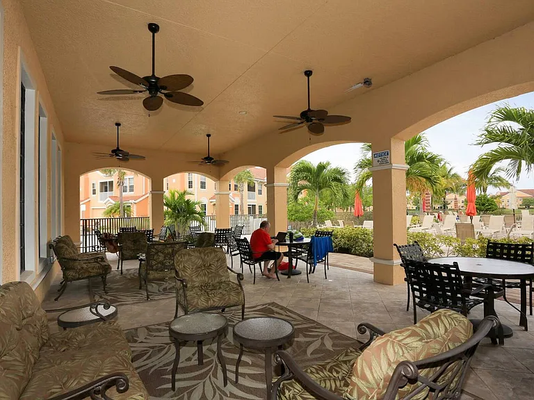 Clubhouse patio area