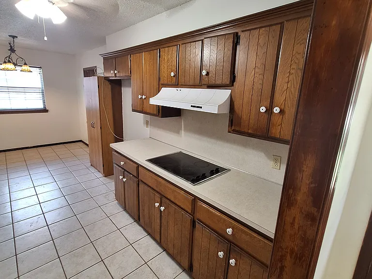 oven and countertop