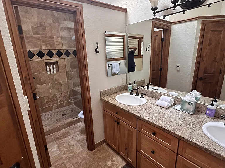 Master bathroom with heated floor
