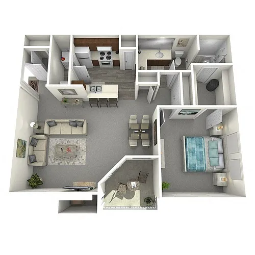 Floor plan Shelby - 1 Bed, 1 Bath