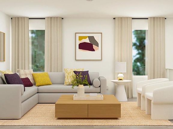 AI generated space with furniture.
