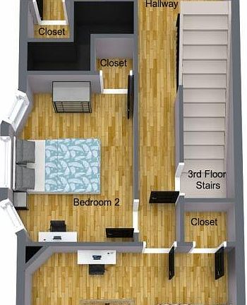 3D Layout 2nd Floor