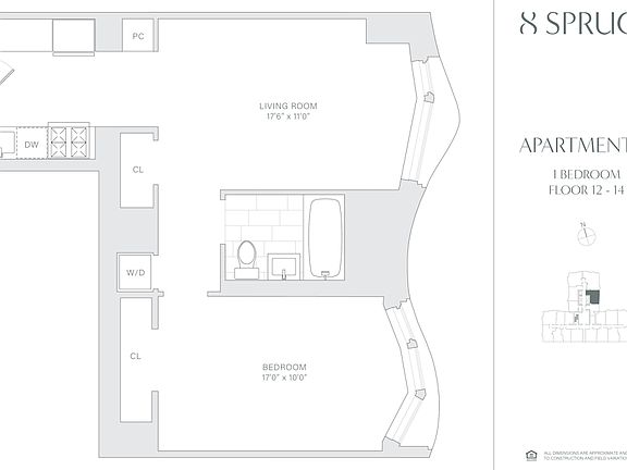 2nd image of 8 Spruce St APT 12D