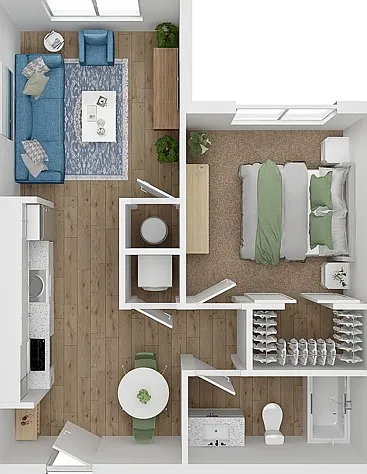 The Murray 1 Bedroom 1 Bath The Murray 1 Bedroom 1 Bath