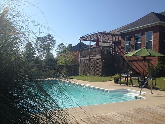 view from deck by pool 