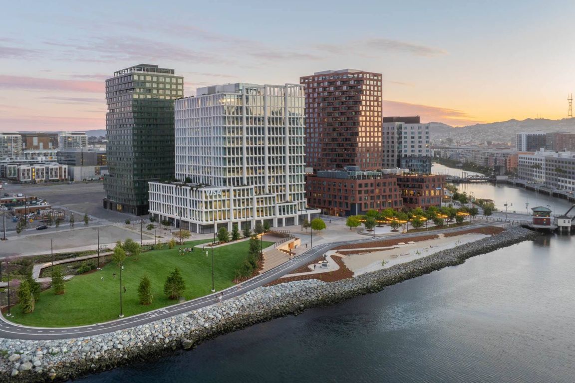 Thoughtfully designed waterfront residences at Mission Rock in San Francisco, CA.