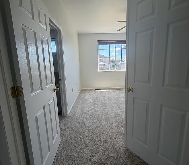 Main bedroom with beautiful French doors!
