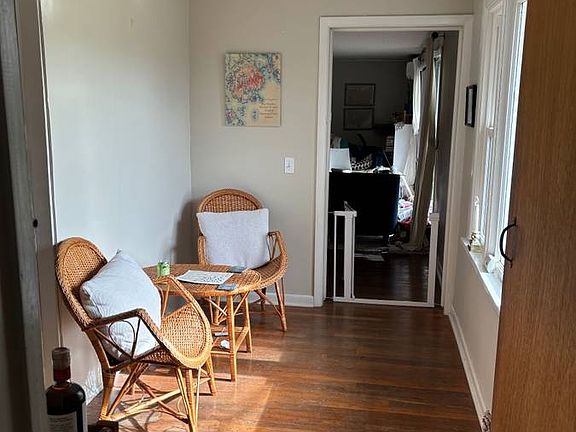 "Crossword corner" - a little nook that transitions from one wing of the house to the other wing