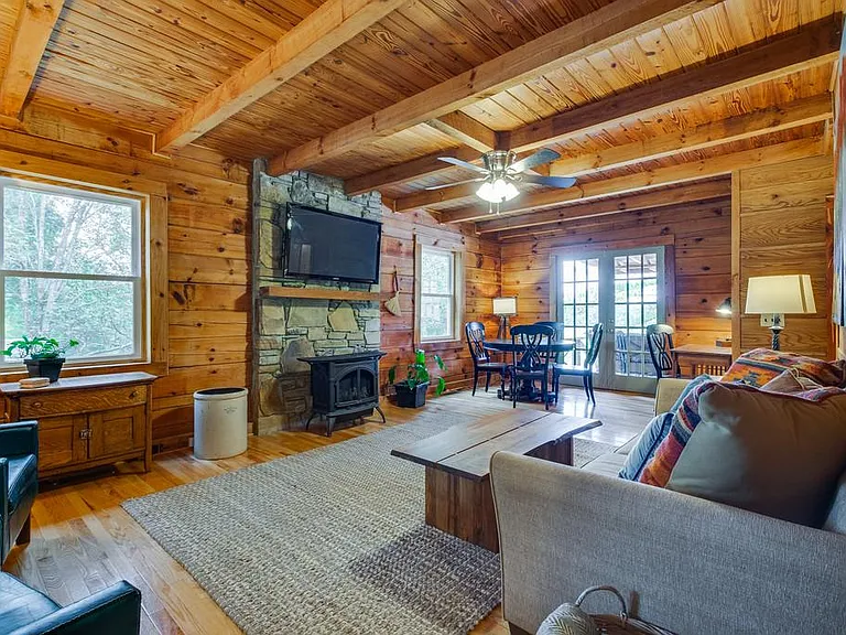Cabin living room.