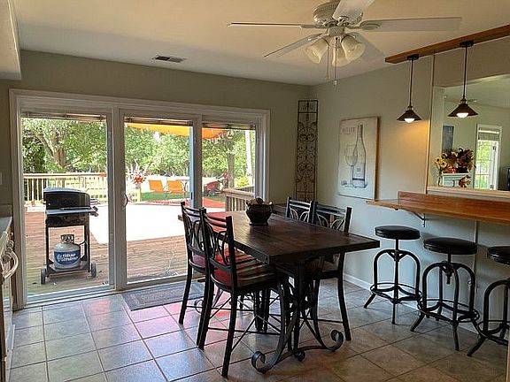 Kitchen easy access to deck.