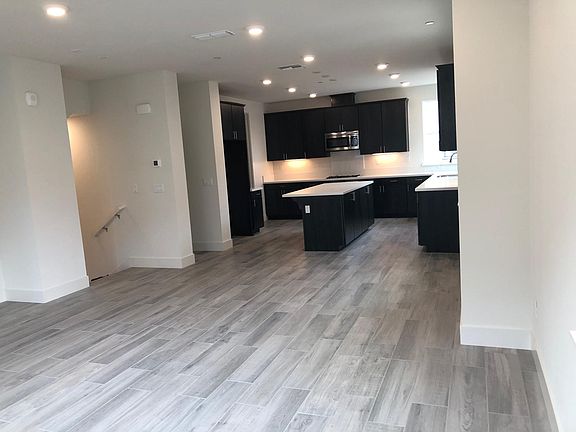 Spacious kitchen and living room