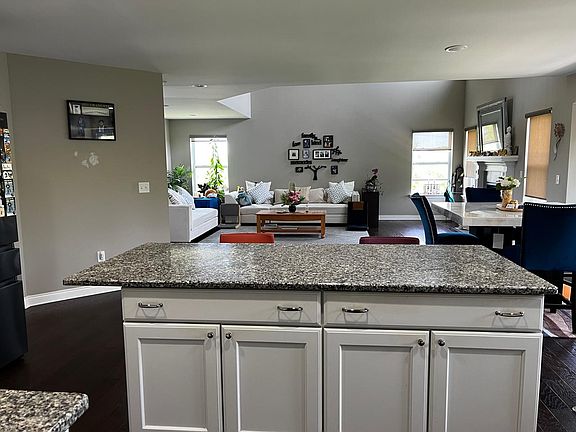 Living hall, dining, kitchen inside view