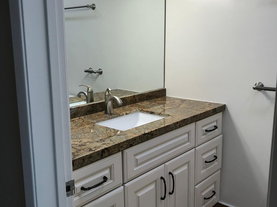 Hallway bathroom vanity