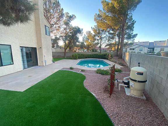 side view of backyard