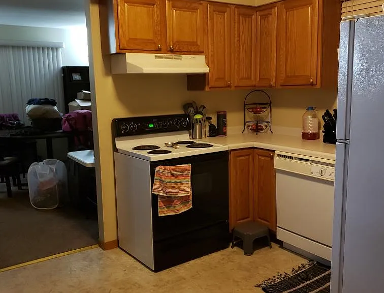 Kitchen View from Living Room
