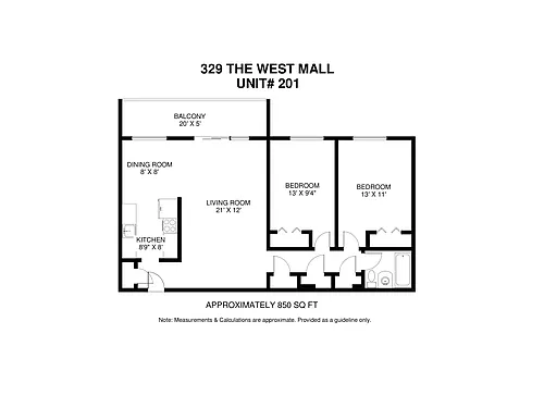 Floor plan 2-Bedroom