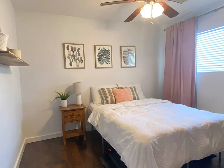 Bedroom 1 with Closet and Shelving