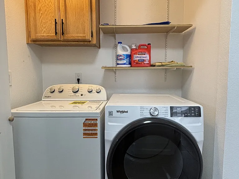 New washer and dryer