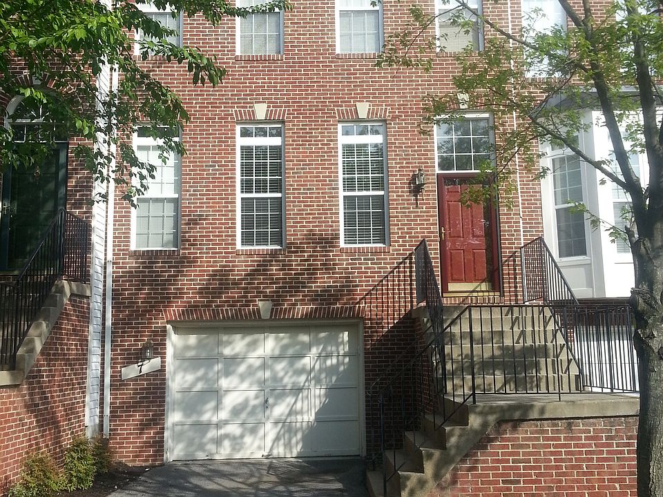Front view of townhouse