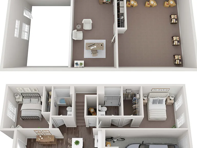 2 Bed 2 Bath Villa with Loft 2 Bed 2 Bath Villa with Loft