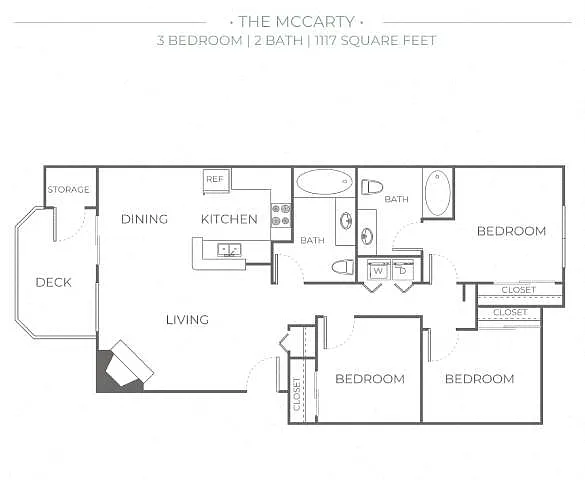 Floor plan The Mccarty