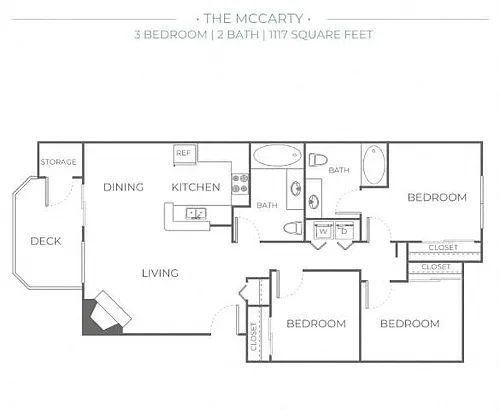 Floor plan The Mccarty