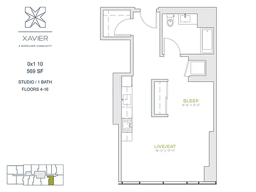 Floor plan 0X1 10