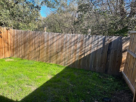 Private backyard