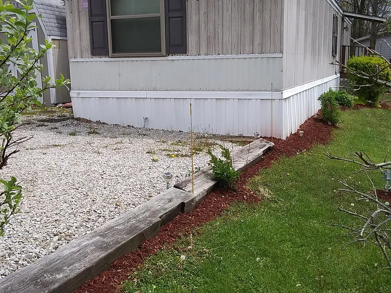Front facing side of rental. Enough for four parking spots.