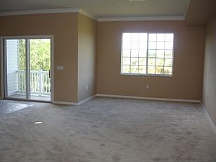 Living room w/sliders to balcony