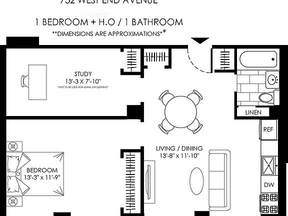2nd image of 752 W End Ave APT 14D