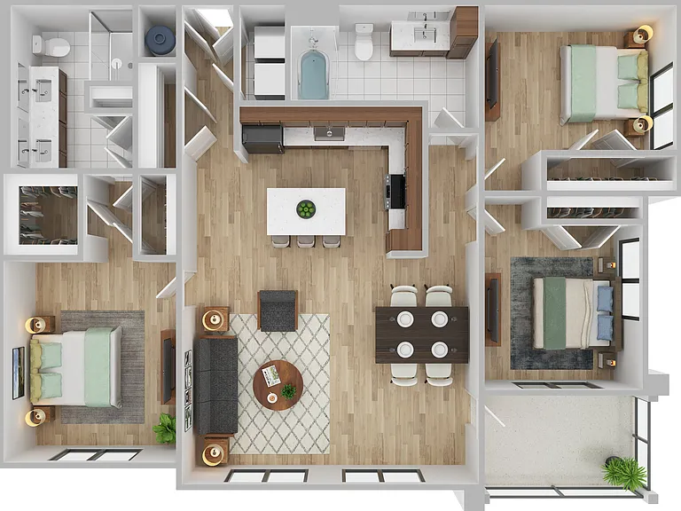 3 Bedroom | 2 Bath | 1563 SF 3 Bedroom | 2 Bath | 1563 SF