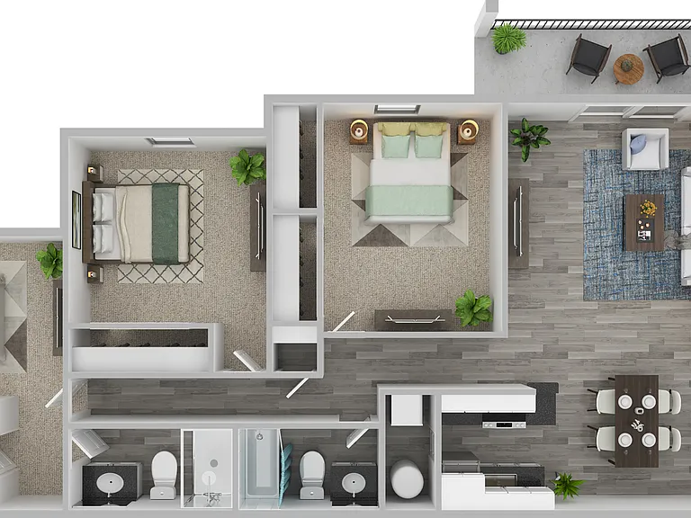 C2 Rendering w. Furniture C2 Rendering w. Furniture
